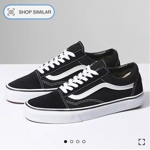 Vans Old Skool Shoe - Black & White size 9 US women